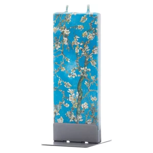 Van Gogh - Almond Blossom Flatyz kézimunkával készült gyertya ajándék csomag fém tartótalppal