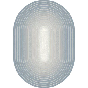 Ombre kék-szürke ovális 160x230 cm szőnyeg