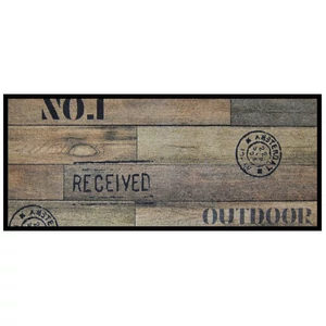 KD Creation konyhai szőnyeg Outdoor Wood barna 66x150cm