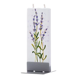 Lavender Sprigs Flatyz kézimunkával készült gyertya ajándék csomag fém tartótalppal