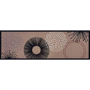 KD Entry konyhai- és előszobai szőnyeg Pattern Circles bézs 50x150cm