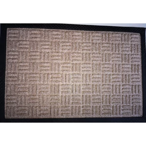 PP mat bordás bézs (335) bejárati szőnyeg 40x60 cm