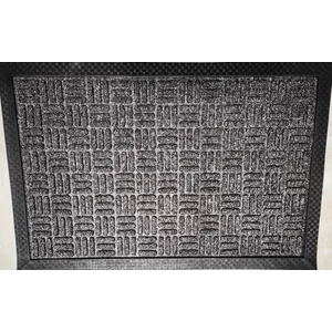 PP mat bordás szürke (336) bejárati szőnyeg 40x60 cm