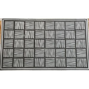 Torino MAT - 001 ezüst bejárati szőnyeg 45x75 cm