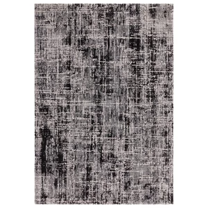 Kuza Abstract black/fekete szőnyeg 20x30 cm
