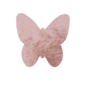 myLuna 855 púderszínű gyerekszőnyeg pillangó 86x86 cm