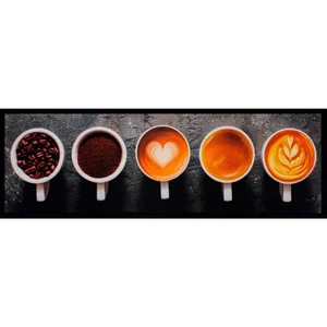 KD Style konyhai szőnyeg Coffee Cups szürke 50x150cm
