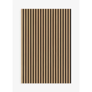 Falpanel JANGAL Solid 10016 Teak MDF furnér (120,6x80x2,2cm)