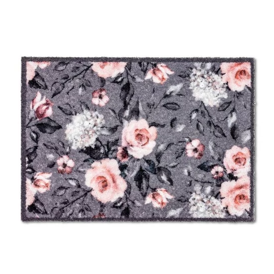 Pure und Soft 50x70cm D.007 C.040 Blumen grau-rosa