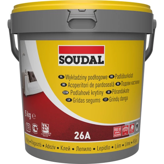 Padlóburkolat ragasztó - diszperziós - 5 kg