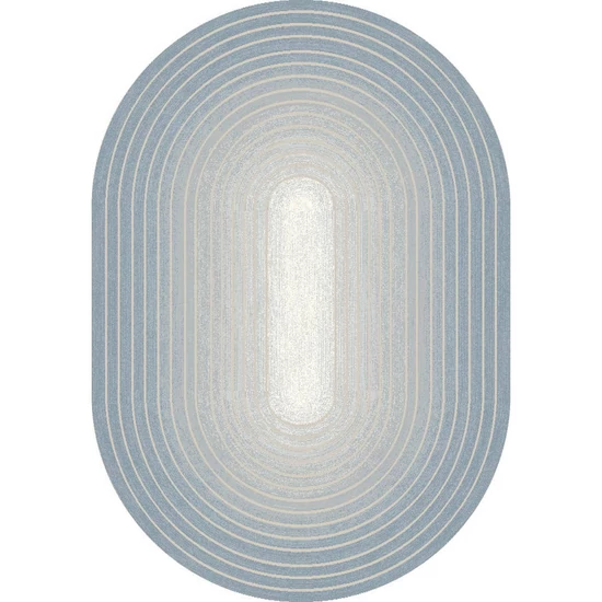 Ombre kék-szürke ovális 160x230 cm szőnyeg