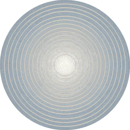Ombre kék-szürke kör 200 cm szőnyeg