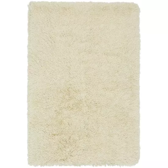 Cascade krémszínű shaggy szőnyeg 160 cm kör
