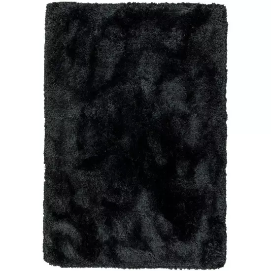 Plush fekete szőnyeg 200x300 cm