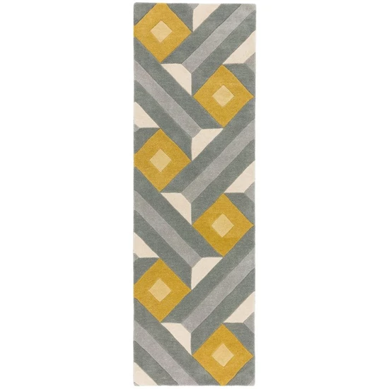 REEF RF01 MOTIF sárga szürke szőnyeg 66x200 cm futó