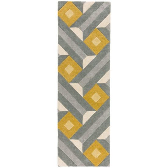REEF RF01 MOTIF sárga szürke szőnyeg 66x200 cm futó