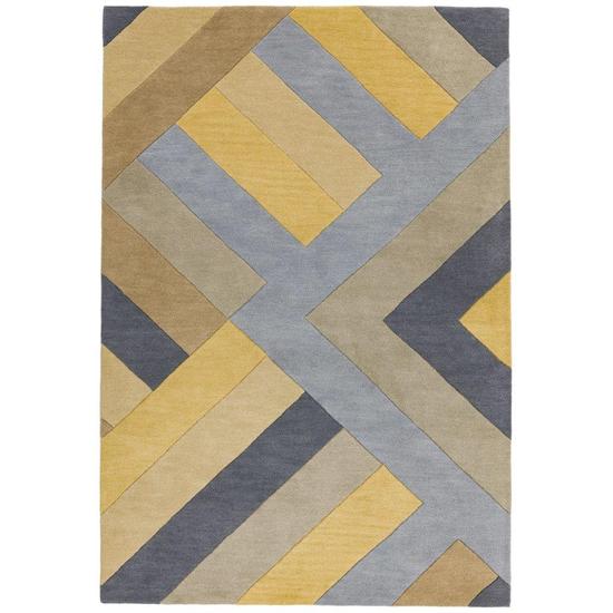 Reef RF02 BIG zig sárga szürke szőnyeg 120x170 cm