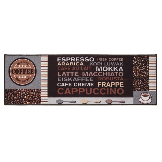 Cafe crema barna konyhai futószőnyeg 50x150 cm