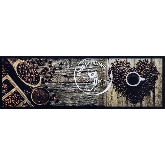 KD Entry konyhai szőnyeg Cofeebeans barna 50x150cm