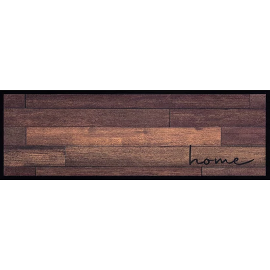 KD Entry konyhai- és előszobai szőnyeg Home Wood barna 50x150cm