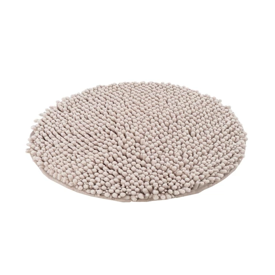 Fluffy-Mats taupe fürdőszobaszőnyeg kör 55cm