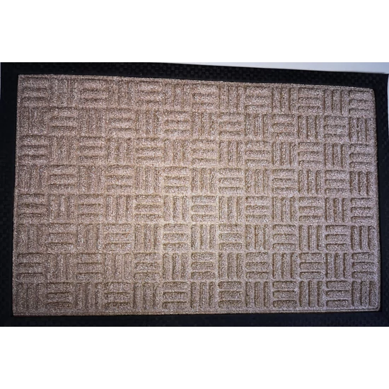 PP mat bordás bézs (335) bejárati szőnyeg 40x60 cm