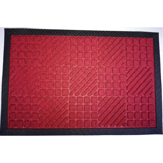 PP mat bordás piros (333) bejárati szőnyeg 40x60 cm