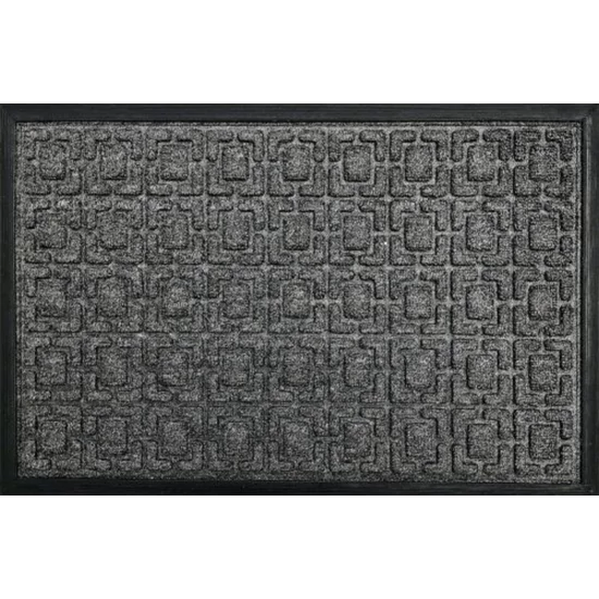 PP mat bordás szürke (328) bejárati szőnyeg 40x60 cm