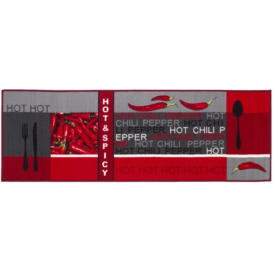 Konyhai futószőnyeg Hot Pepper 50x150 cm gumiháton