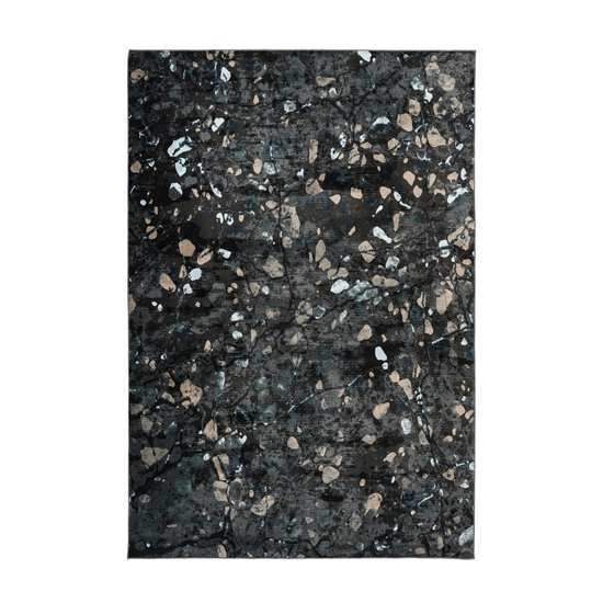 Greta 803 PET fekete szőnyeg 80x150 cm