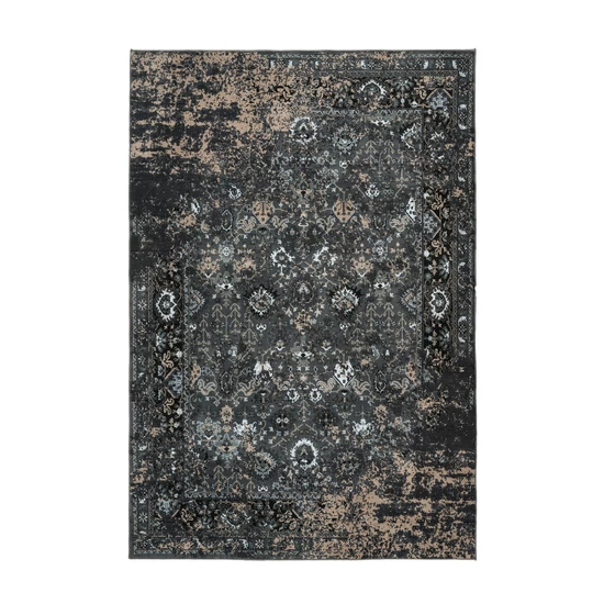 Greta 807 PET fekete szőnyeg 120x170 cm