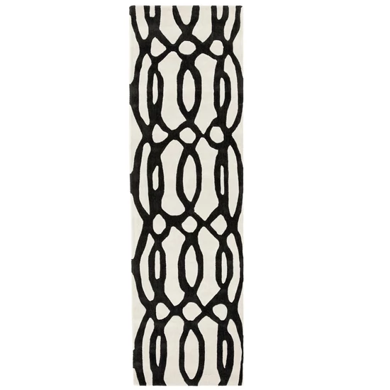 Matrix 35 WIRE fekete/ fehér szőnyeg 70x240 cm futó