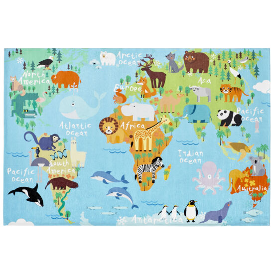 myTorino Kids 233 világtérkép gyerekszőnyeg 120x170 cm