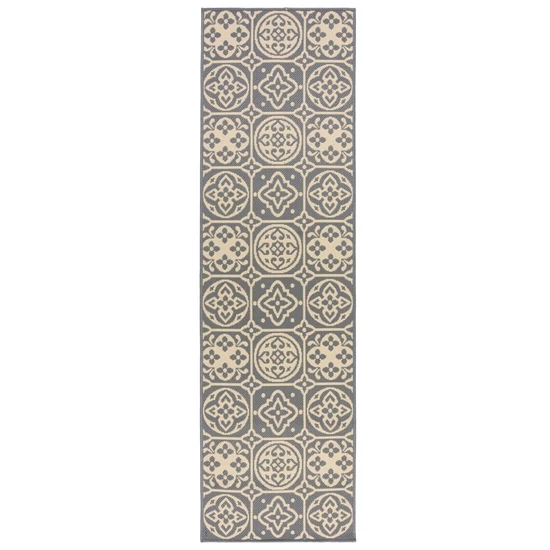 Tile szürke szőnyeg 066x230cm futó