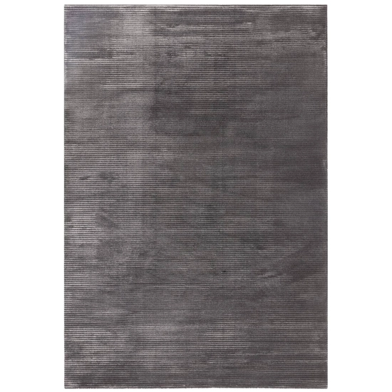 Kuza Stripe Plain charcoal/szénfekete szőnyeg 120x170 cm