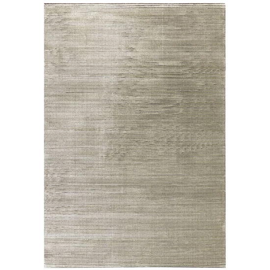 Kuza Stripe Plain khaki szőnyeg 200x290 cm