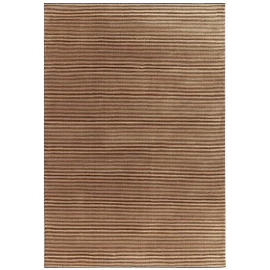 Kuza Stripe Plain terracotta szőnyeg 120x170 cm