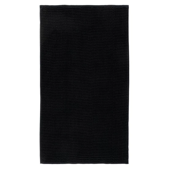 Monza 400 fekete fürdőszobaszőnyeg 50x90cm