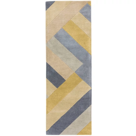 REEF RF02 BIG zig sárga szürke szőnyeg 66x200 cm futó
