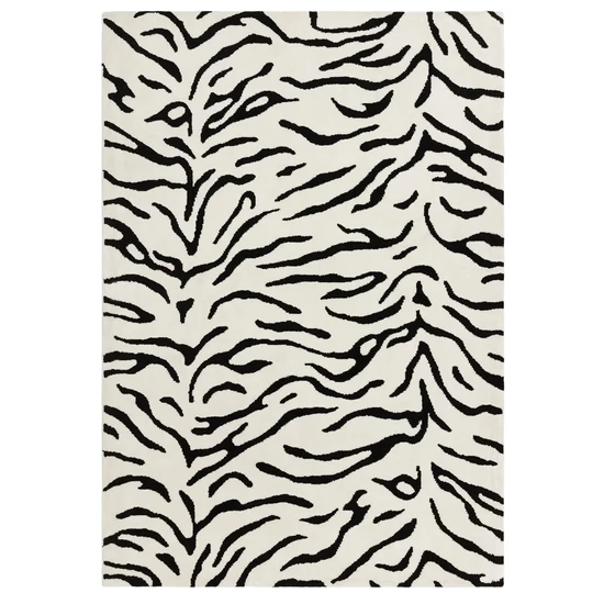 Wilder Tigris fekete-fehér szőnyeg 120x170cm