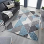 Kép 5/5 - Icon Geometric kék szőnyeg 160x230cm