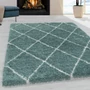 Kép 2/7 - Alvor shaggy 3401 kék szőnyeg 80x250 cm futó