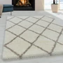 Kép 2/7 - Alvor shaggy 3401 krémszínű szőnyeg 60x110 cm