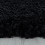 Kép 4/7 - Sydney shaggy 3000 fekete szőnyeg 120x120 cm kör