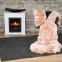 Kép 1/9 - Luxury pink takaró szett (1db 150x200cm takaró és 1db 45x45cm díszpárna)