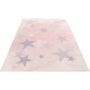 Kép 5/5 - myStars 410 pink gyerekszőnyeg csillagokkal 160x230 cm