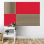 Kép 7/7 - Falpanel JANGAL Modular Wall PET 11200A Red 52x52 cm