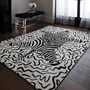 Kép 8/8 - Wilder Zebra fekete-fehér szőnyeg 160x230cm